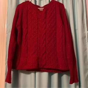 St. Johns Bay Red Womens Sweater